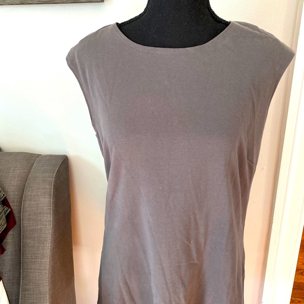 Nic + Zoe Grey Tunic Shell